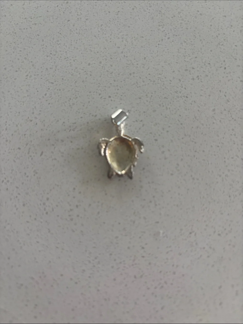Blue Turquoise & Sterling Silver 925 Turtle Pendant Necklace Charm